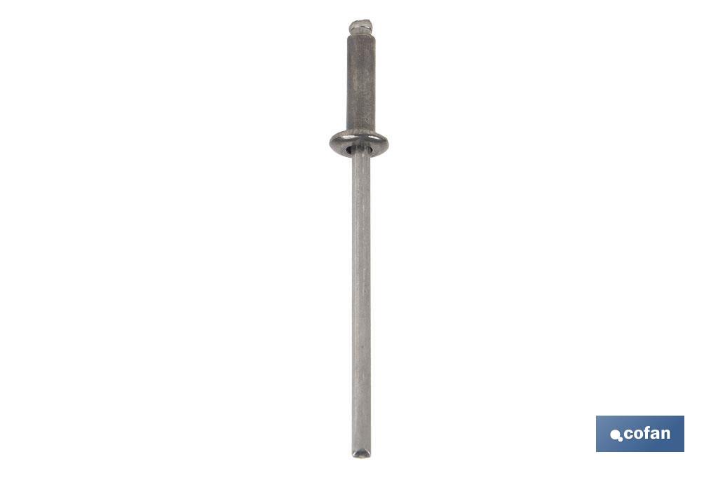 REMACHE ACERO INOX. A-2  3 X 6 MM (PACK: 1000 UDS)