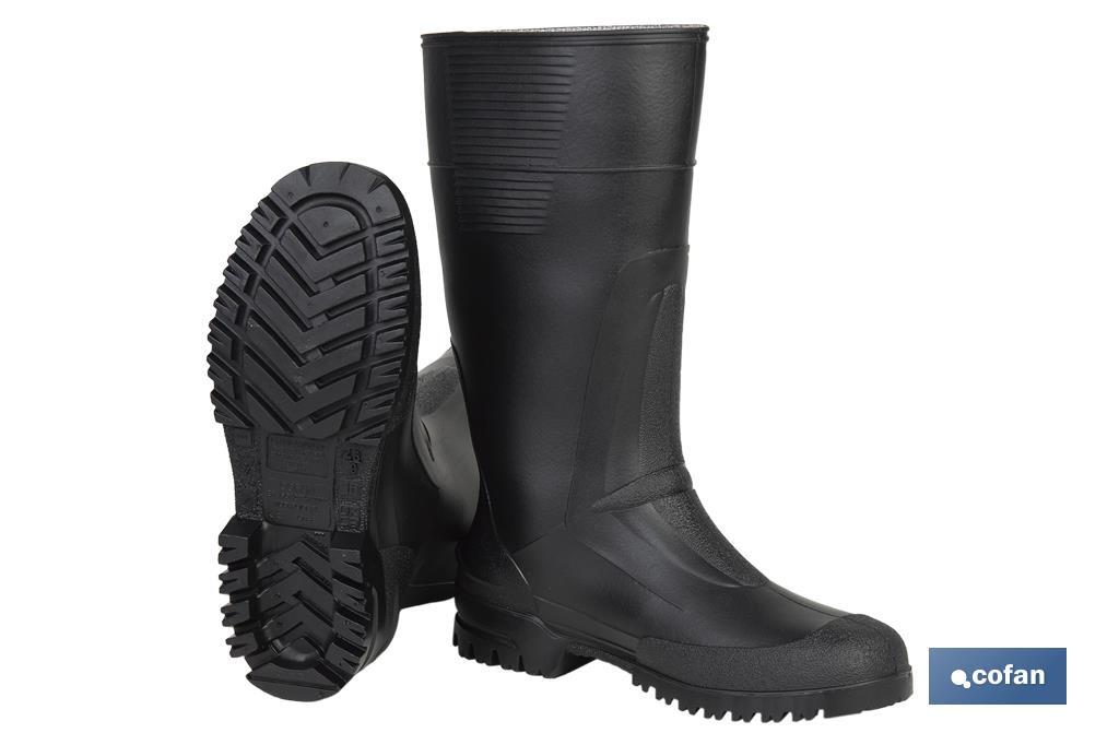 BOTA ALTA DE AGUA PVC NEGRA TALLA 46 (PACK: 1 UDS)